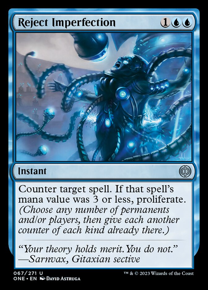 Reject Imperfection [Phyrexia: All Will Be One] | Exor Games Summserside