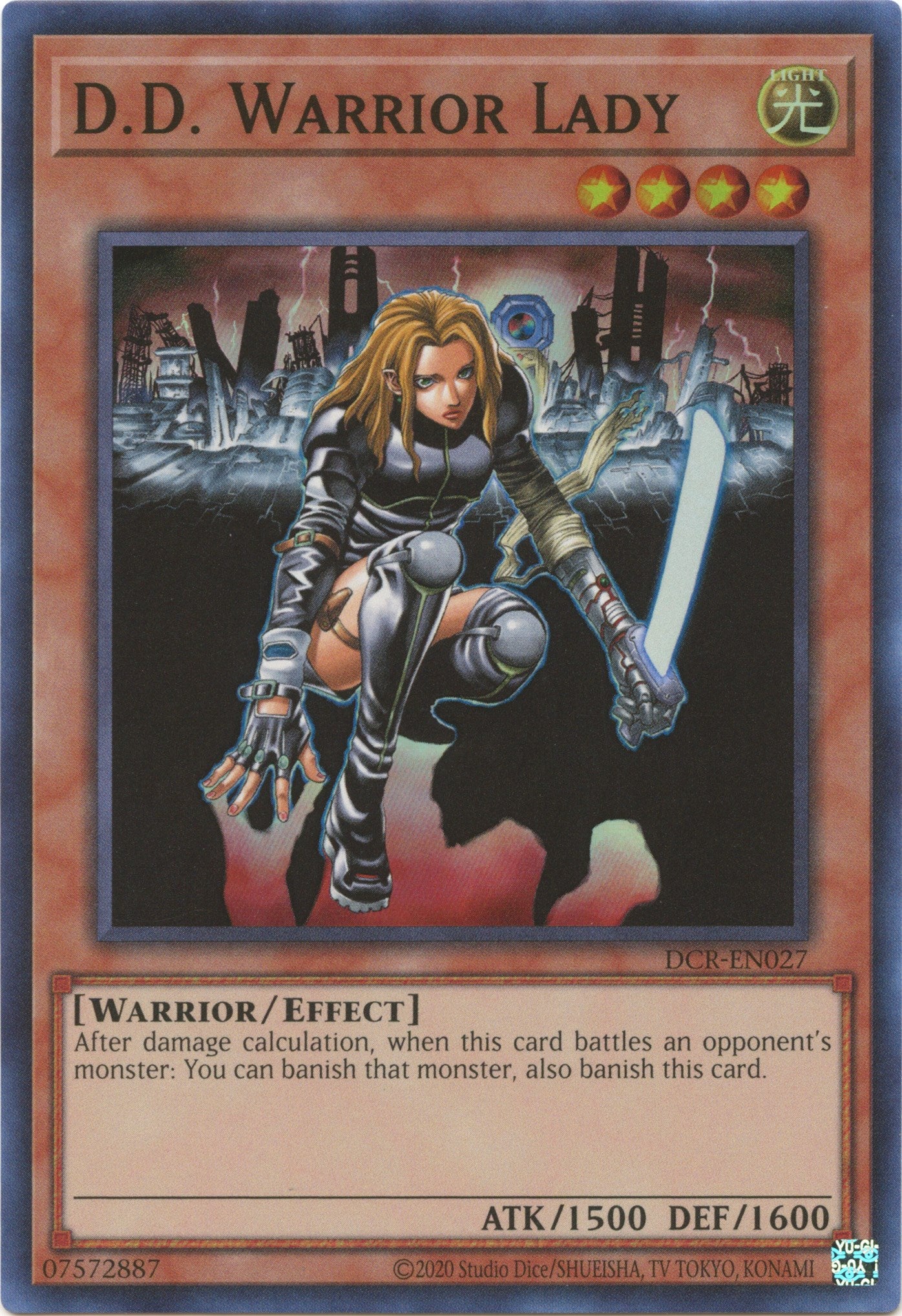 D.D. Warrior Lady (25th Anniversary) [DCR-EN027] Super Rare | Exor Games Summserside