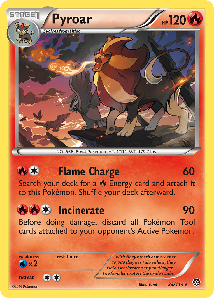 Pyroar (23/114) [XY: Steam Siege] | Exor Games Summserside