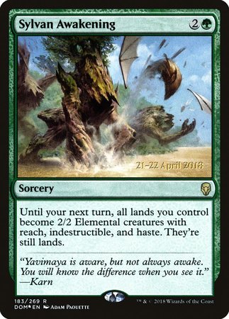 Sylvan Awakening [Dominaria Promos] | Exor Games Summserside