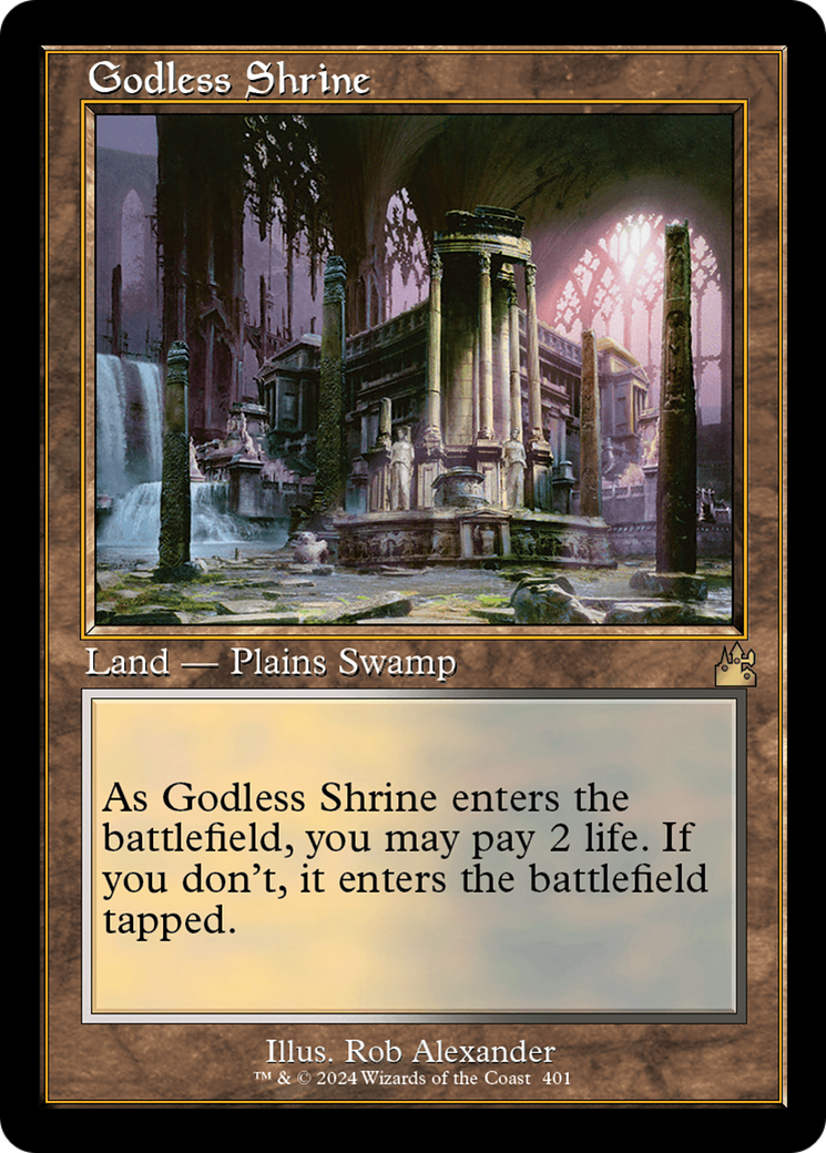 Godless Shrine (Retro) [Ravnica Remastered] | Exor Games Summserside