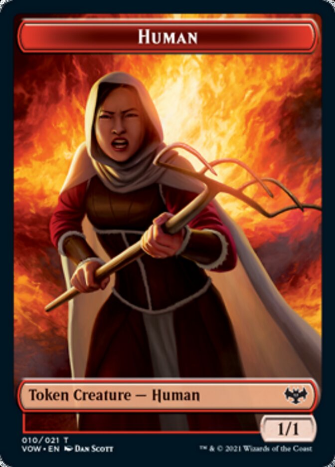 Human Token (010) [Innistrad: Crimson Vow Tokens] | Exor Games Summserside