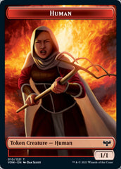 Zombie (008) // Human (010) Double-sided Token [Innistrad: Crimson Vow Tokens] | Exor Games Summserside