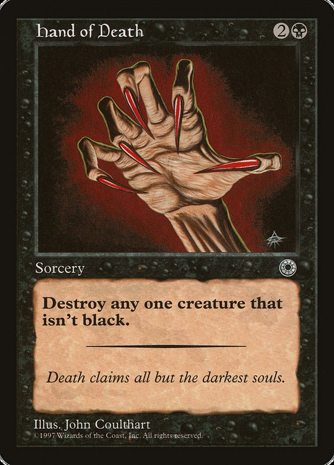 Hand of Death (Without Creature Color Explanation) [Portal] | Exor Games Summserside
