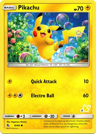 Pikachu (19/68) (Pikachu Stamp #2) [Battle Academy 2020] | Exor Games Summserside