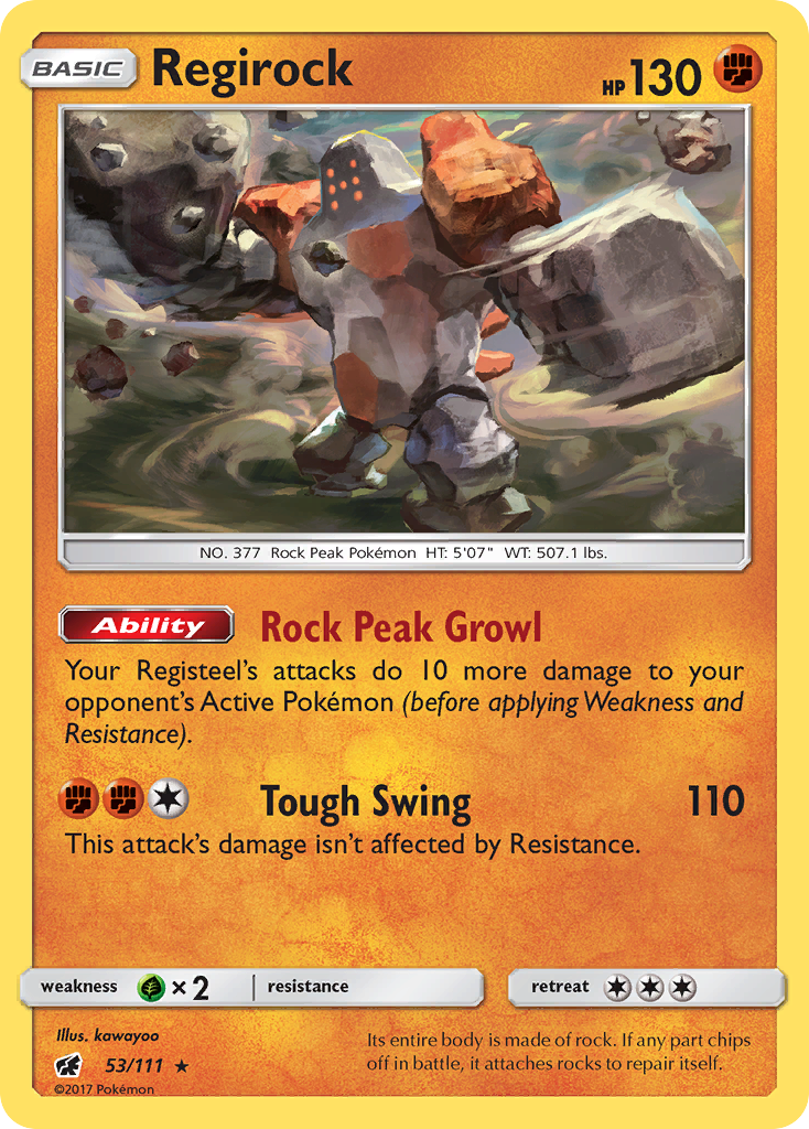 Regirock (53/111) [Sun & Moon: Crimson Invasion] | Exor Games Summserside