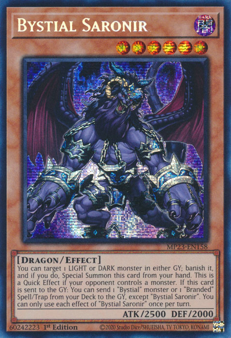 Bystial Saronir [MP23-EN158] Prismatic Secret Rare | Exor Games Summserside