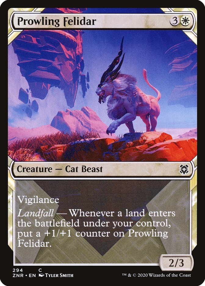 Prowling Felidar (Showcase) [Zendikar Rising] | Exor Games Summserside