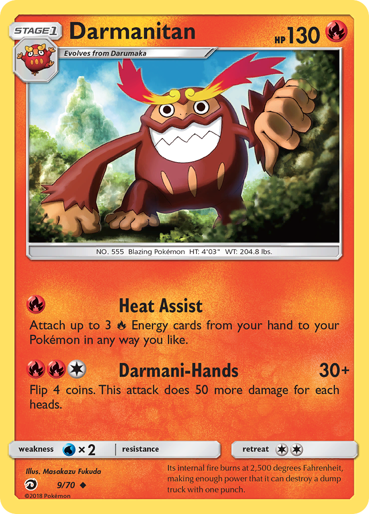 Darmanitan (9/70) [Sun & Moon: Dragon Majesty] | Exor Games Summserside