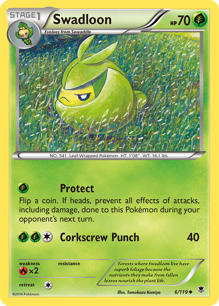 Swadloon (6/119) [XY: Phantom Forces] | Exor Games Summserside