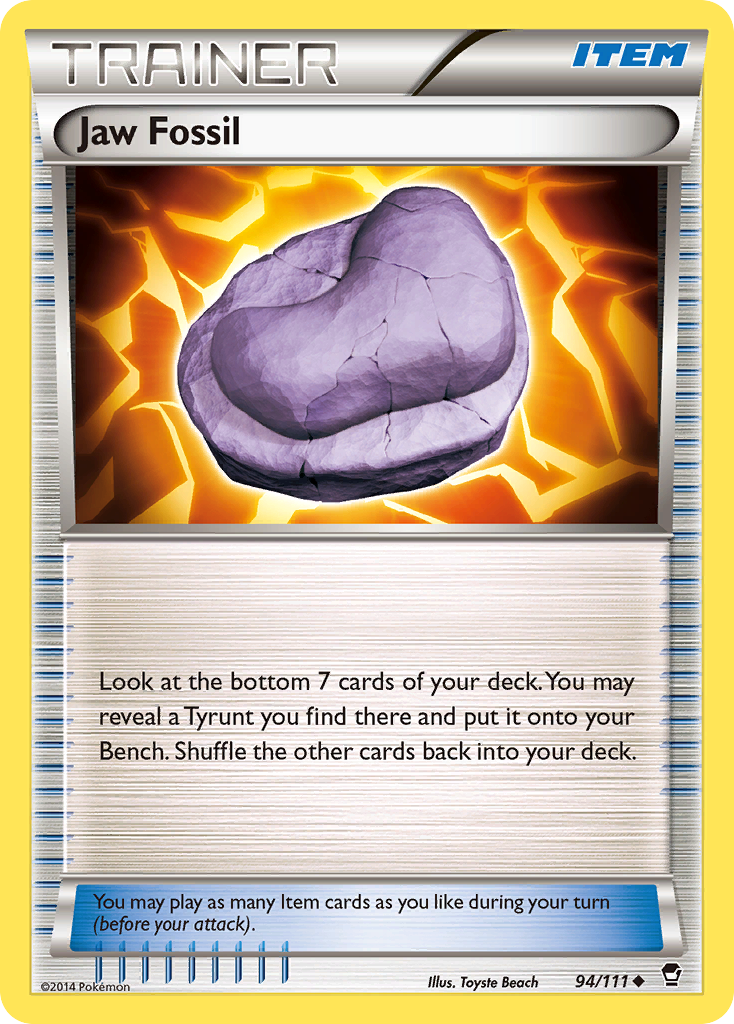 Jaw Fossil (94/111) [XY: Furious Fists] | Exor Games Summserside