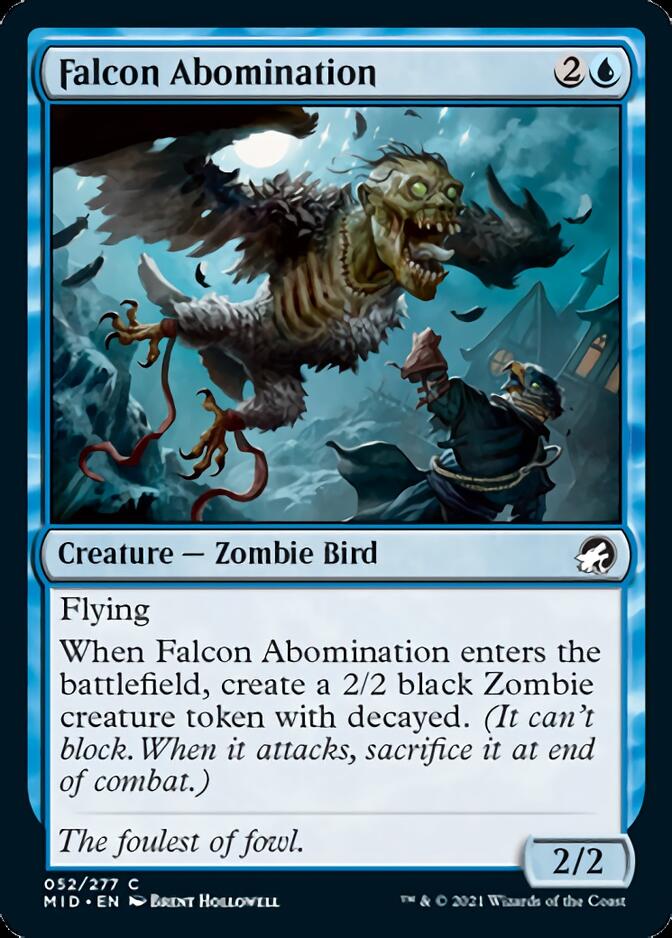 Falcon Abomination [Innistrad: Midnight Hunt] | Exor Games Summserside