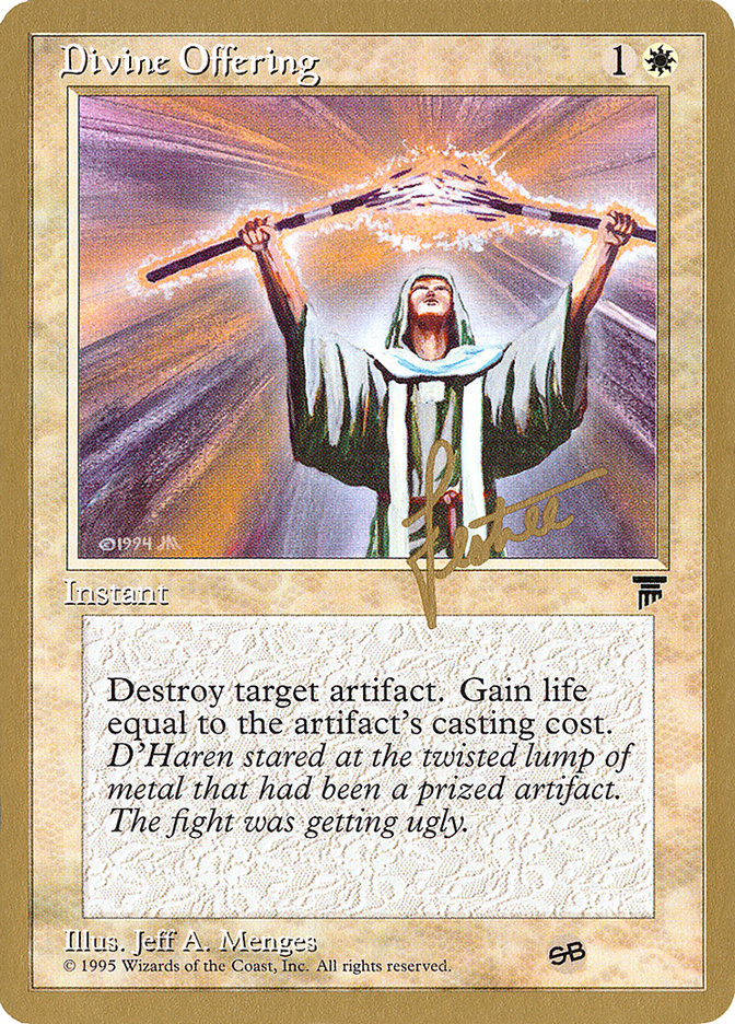 Divine Offering (Bertrand Lestree) (SB) [Pro Tour Collector Set] | Exor Games Summserside
