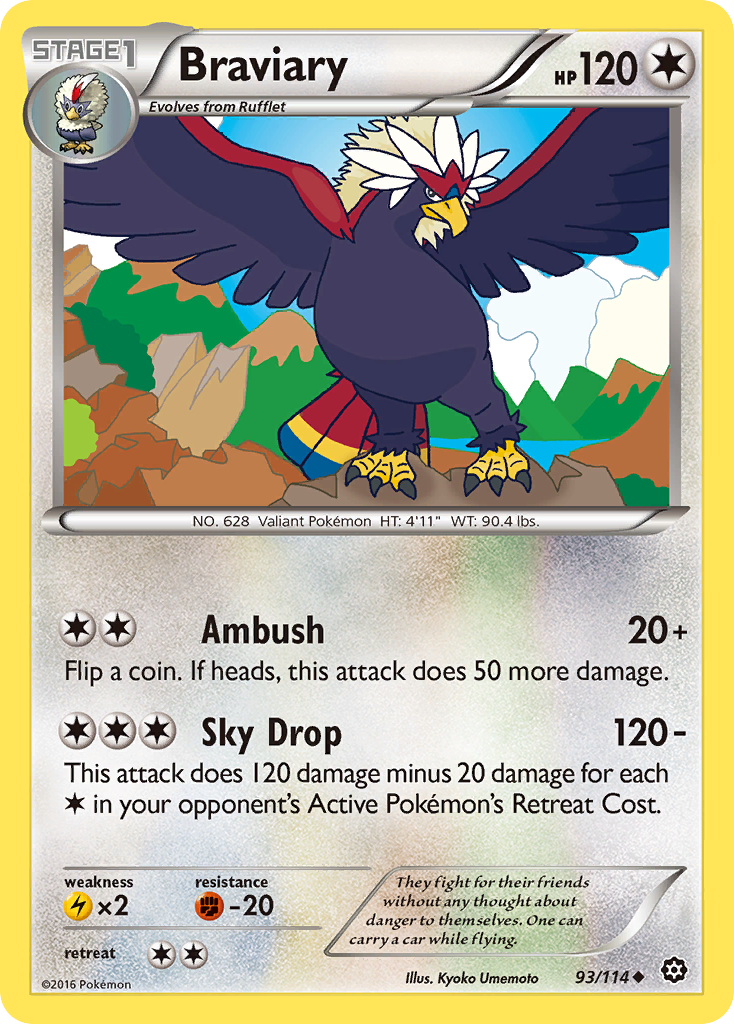 Braviary (93/114) [XY: Steam Siege] | Exor Games Summserside