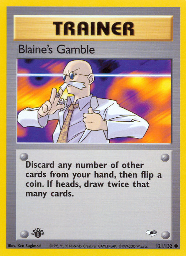 Blaine's Gamble (121/132) [Gym Heroes 1st Edition] | Exor Games Summserside