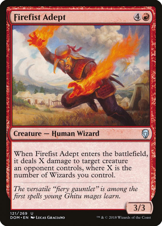 Firefist Adept [Dominaria] | Exor Games Summserside