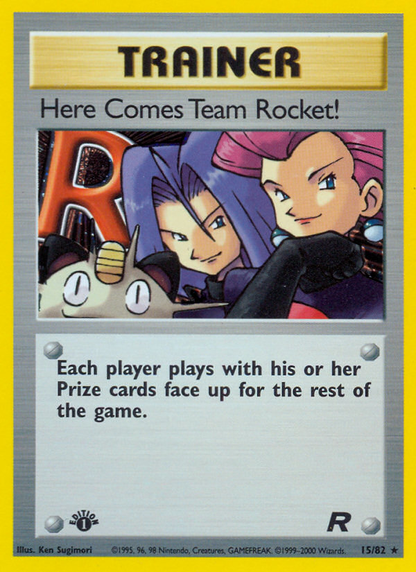 Here Comes Team Rocket! (15/82) [Team Rocket 1st Edition] | Exor Games Summserside