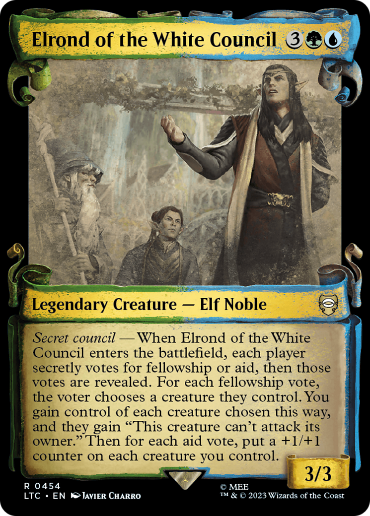 Elrond of the White Council [The Lord of the Rings: Tales of Middle-Earth Commander Showcase Scrolls] | Exor Games Summserside