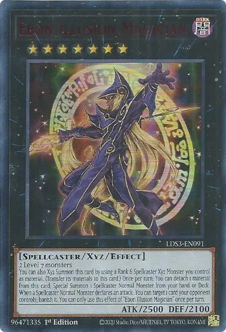 Ebon Illusion Magician (Red) [LDS3-EN091] Ultra Rare | Exor Games Summserside