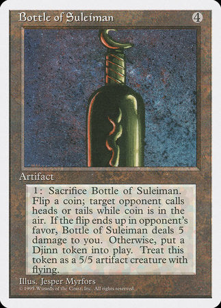 Bottle of Suleiman [Fourth Edition] | Exor Games Summserside