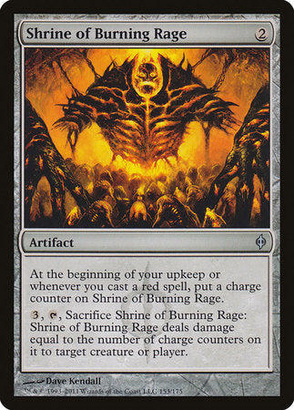 Shrine of Burning Rage [New Phyrexia] | Exor Games Summserside