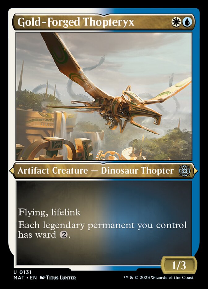 Gold-Forged Thopteryx (Foil Etched) [March of the Machine: The Aftermath] | Exor Games Summserside