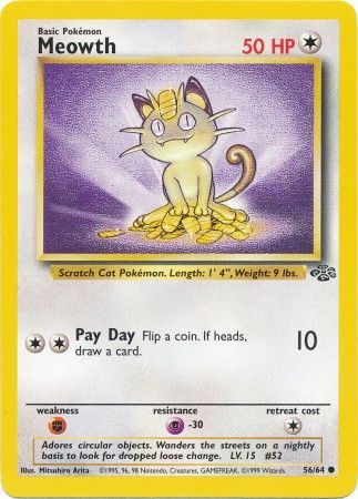 Meowth (56/64) [Jungle Unlimited] | Exor Games Summserside