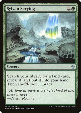 Sylvan Scrying [Battle for Zendikar] | Exor Games Summserside