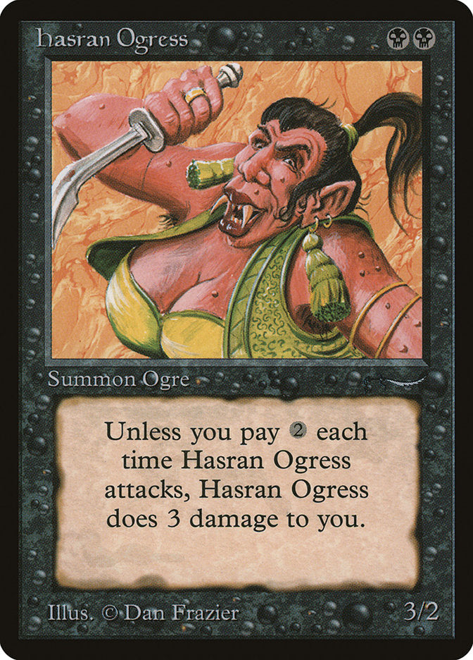 Hasran Ogress (Dark Mana Cost) [Arabian Nights] | Exor Games Summserside