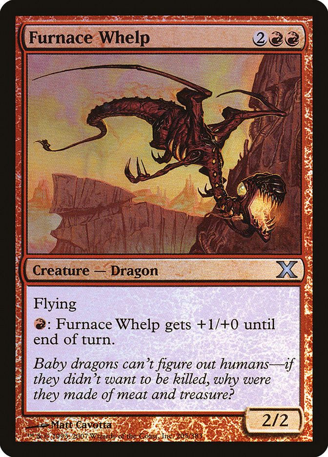 Furnace Whelp (Premium Foil) [Tenth Edition] | Exor Games Summserside