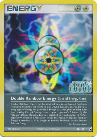 Double Rainbow Energy (88/100) (Stamped) [EX: Crystal Guardians] | Exor Games Summserside