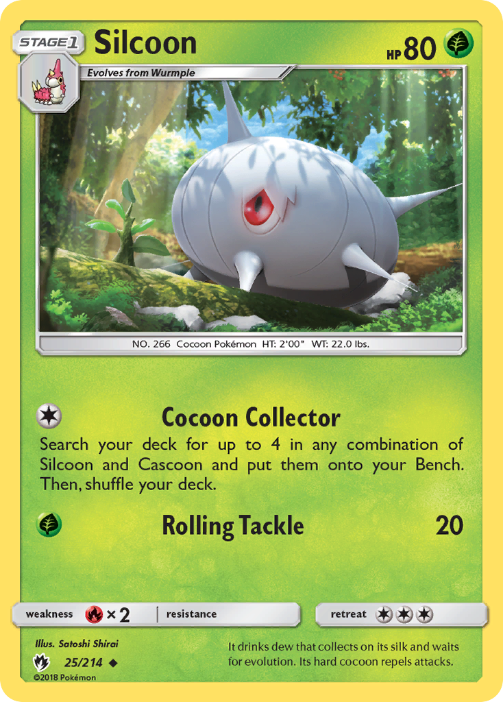 Silcoon (25/214) [Sun & Moon: Lost Thunder] | Exor Games Summserside