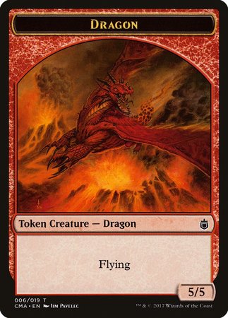 Dragon Token (006) [Commander Anthology Tokens] | Exor Games Summserside