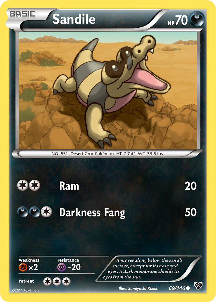 Sandile (69/146) [XY: Base Set] | Exor Games Summserside