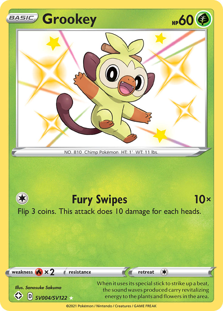 Grookey (SV004/SV122) [Sword & Shield: Shining Fates] | Exor Games Summserside