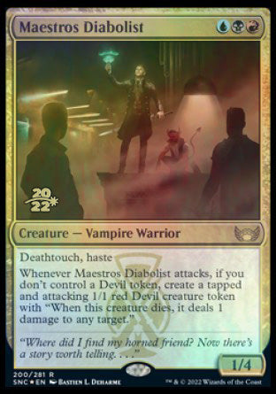 Maestros Diabolist [Streets of New Capenna Prerelease Promos] | Exor Games Summserside