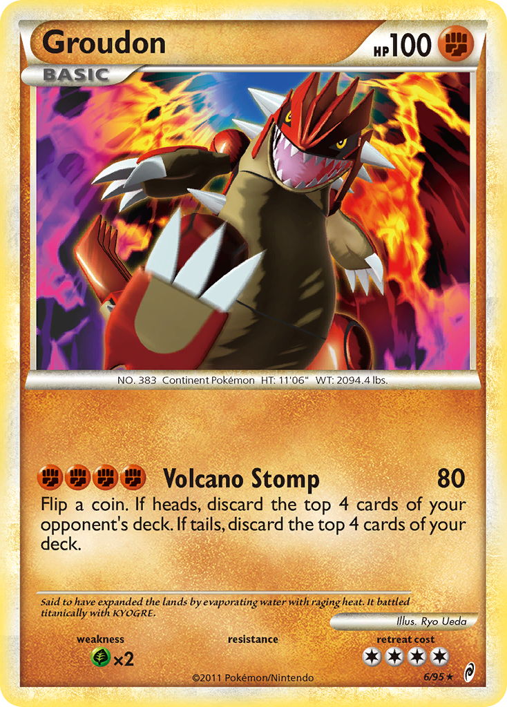 Groudon (6/95) [HeartGold & SoulSilver: Call of Legends] | Exor Games Summserside