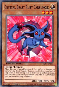 Crystal Beast Ruby Carbuncle [SGX1-ENF04] Common | Exor Games Summserside