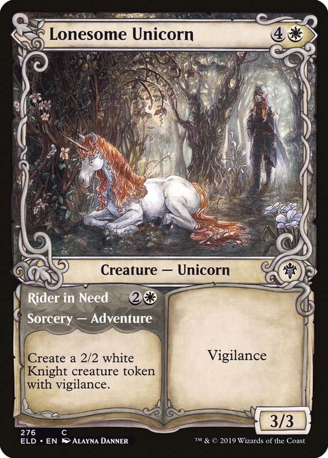 Lonesome Unicorn // Rider in Need (Showcase) [Throne of Eldraine] | Exor Games Summserside