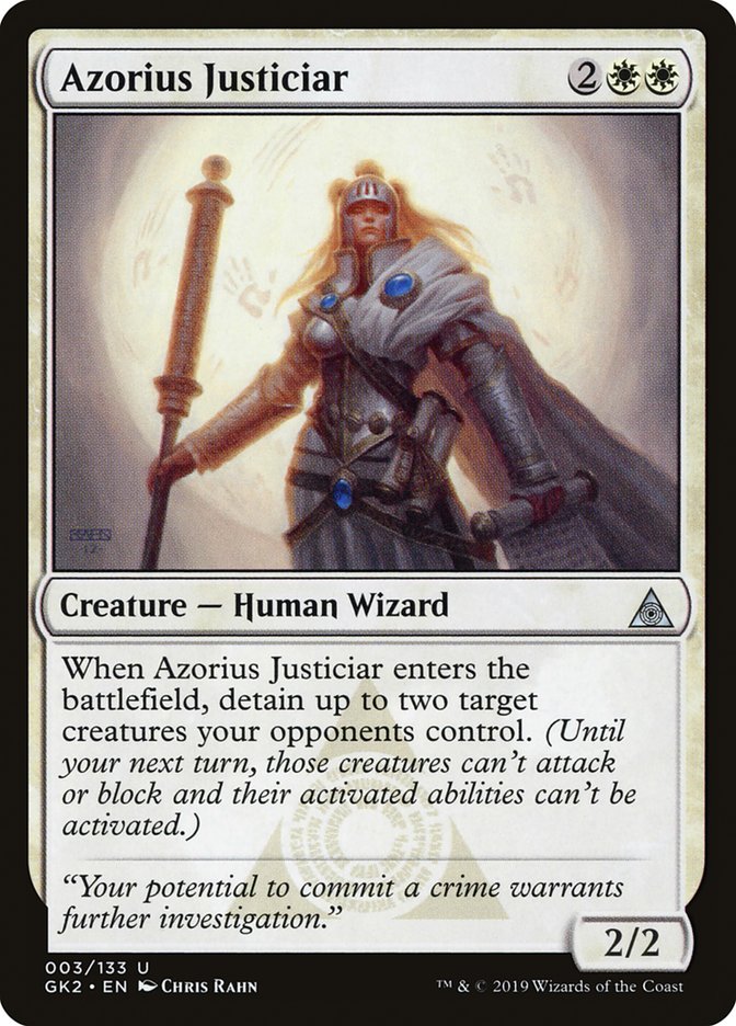 Azorius Justiciar [Ravnica Allegiance Guild Kit] | Exor Games Summserside