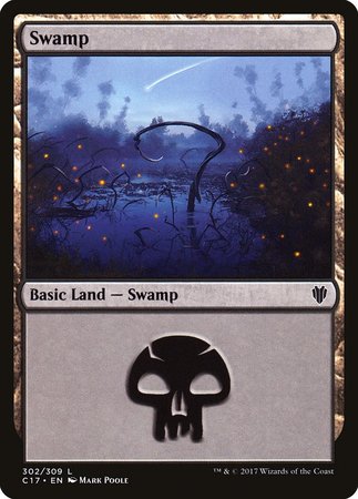 Swamp (302) [Commander 2017] | Exor Games Summserside