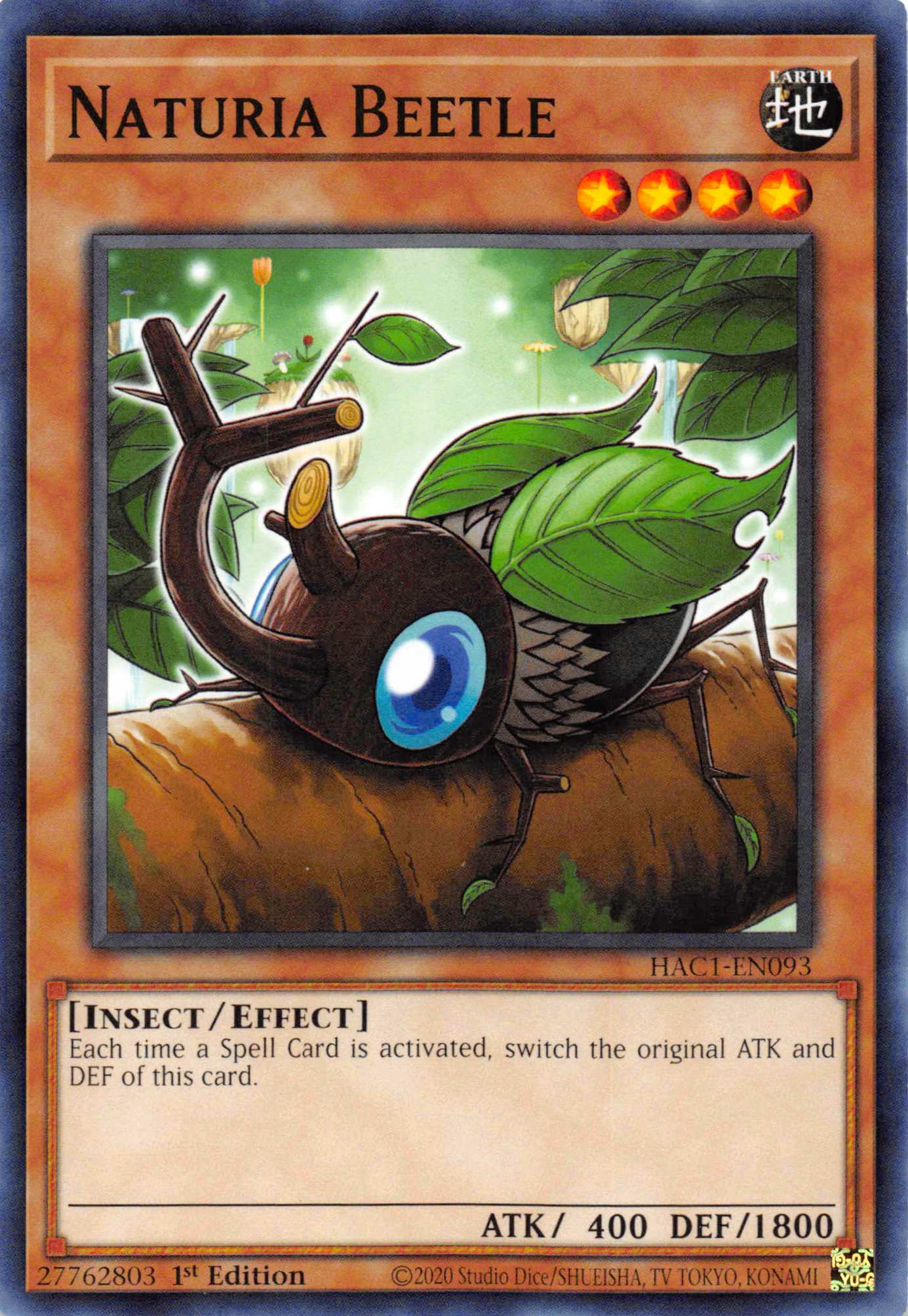 Naturia Beetle [HAC1-EN093] Common | Exor Games Summserside