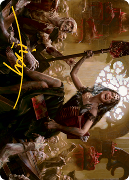 Gisa, Glorious Resurrector Art Card (Gold-Stamped Signature) [Innistrad: Midnight Hunt Art Series] | Exor Games Summserside