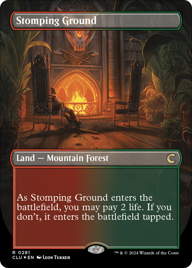 Stomping Ground (Borderless) [Ravnica: Clue Edition] | Exor Games Summserside