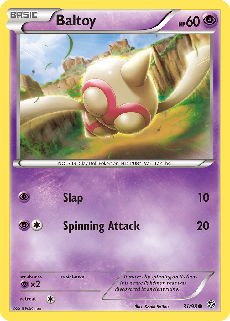 Baltoy (31/98) [XY: Ancient Origins] | Exor Games Summserside