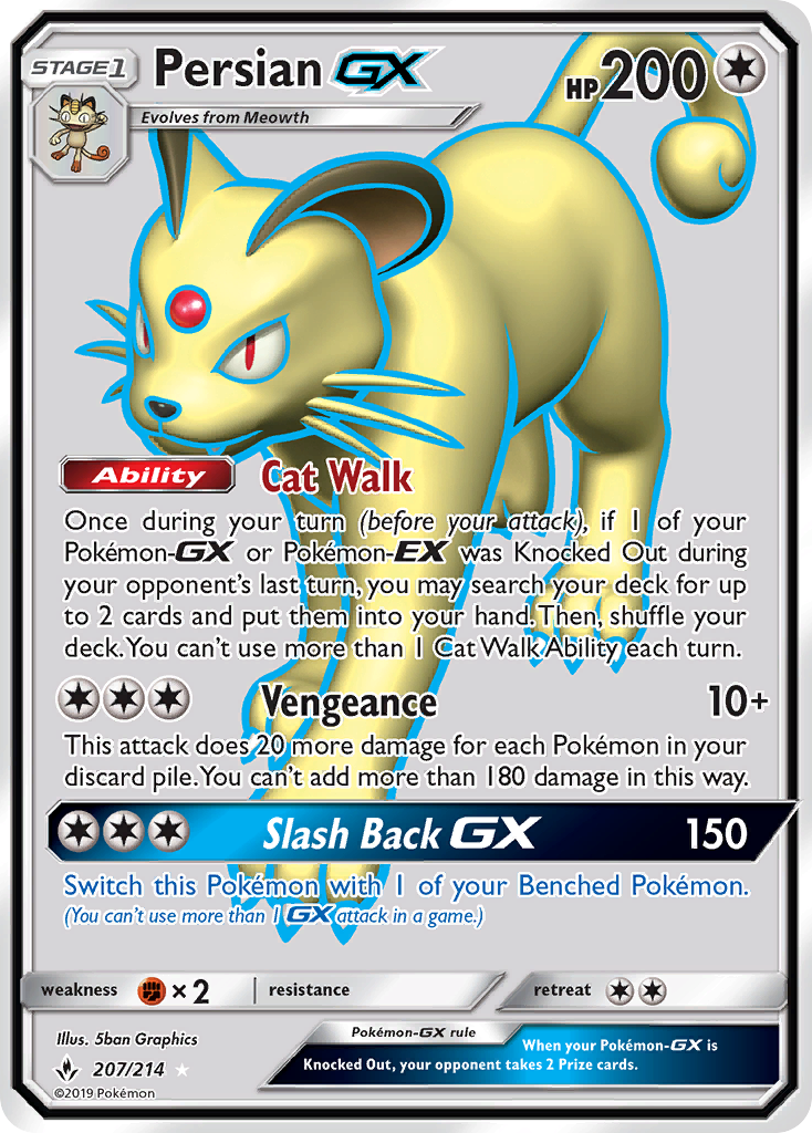 Persian GX (207/214) [Sun & Moon: Unbroken Bonds] | Exor Games Summserside