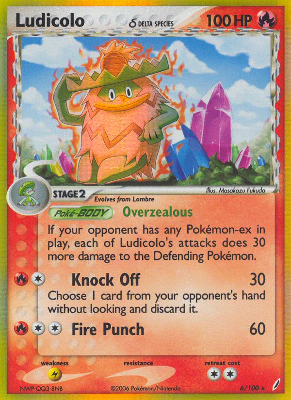 Ludicolo (6/100) (Delta Species) [EX: Crystal Guardians] | Exor Games Summserside