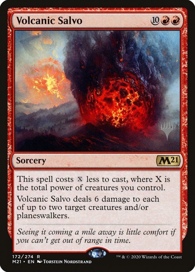 Volcanic Salvo (Promo Pack) [Core Set 2021 Promos] | Exor Games Summserside