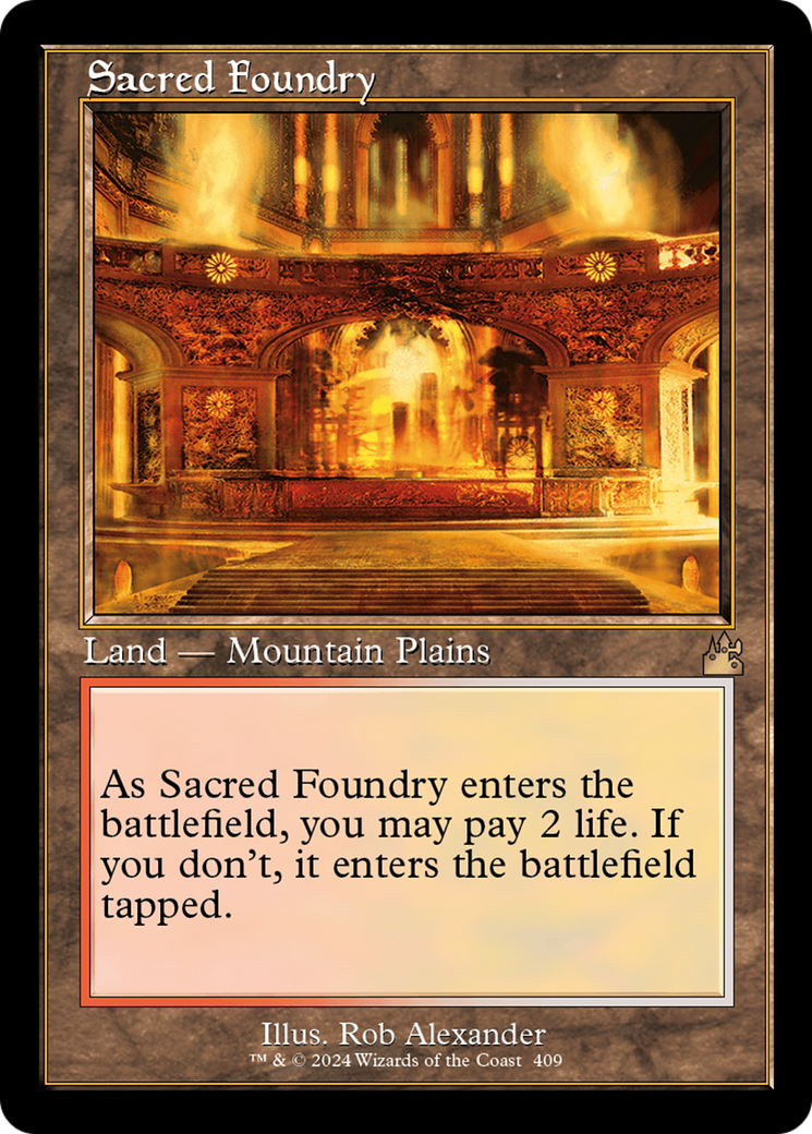 Sacred Foundry (Retro) [Ravnica Remastered] | Exor Games Summserside