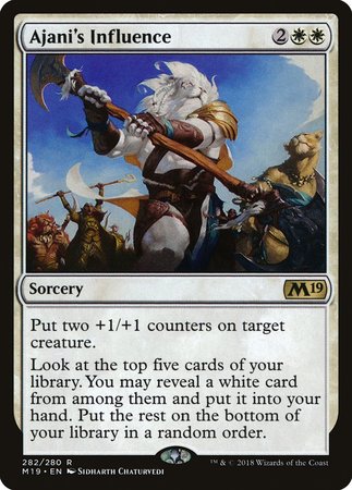 Ajani's Influence [Core Set 2019] | Exor Games Summserside